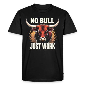 Bovins Éleveur Éleveur Éleveur Éleveur Mode de vie - T-shirt Premium bio Homme - noir - Devant - Nico (187cm)