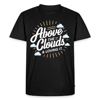 Flight Attendant The Aviation Professional Cabin Crew - Men's Premium Organic T-Shirt - black - Front - Nico (187cm)