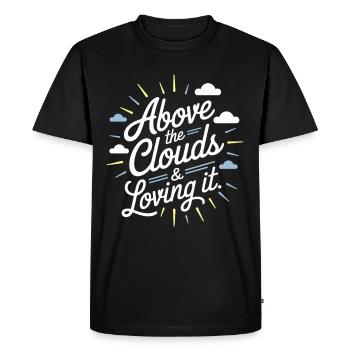 Hôtesse de l’air du personnel de cabine professionnel de l’aviation - T-shirt Premium bio Homme - noir - Devant - Nico (187cm)