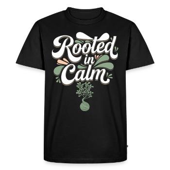 Kokedama Moss Ball Plants Japanese Gardening - Men's Premium Organic T-Shirt - black - Front - Nico (187cm)