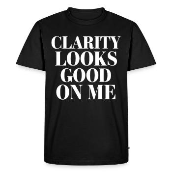 Sober Living Rétablissement Mode de vie Sans alcool - T-shirt Premium bio Homme - noir - Devant - Nico (187cm)