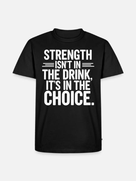 Sober Living Recovery Lifestyle Alcohol-free - Men's Premium Organic T-Shirt - black