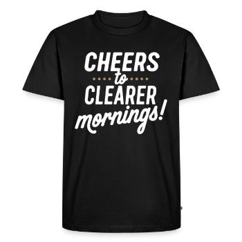 Sober Living Rétablissement Mode de vie Sans alcool - T-shirt Premium bio Homme - noir - Devant - Nico (187cm)