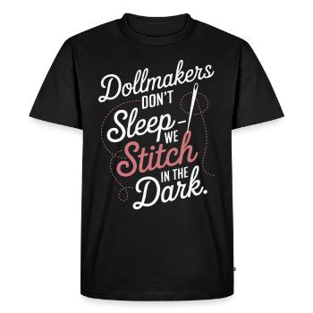Creepy doll collector - Men's Premium Organic T-Shirt - black - Front - Nico (187cm)
