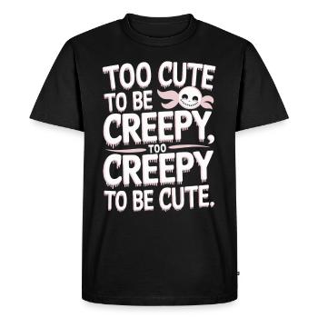 Creepy doll collector - Men's Premium Organic T-Shirt - black - Front - Nico (187cm)