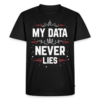 Analyste de données Spécialiste Big Data Business - T-shirt Premium bio Homme - noir - Devant - Nico (187cm)