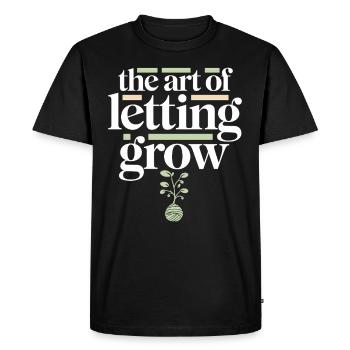 Kokedama Moss Ball Plants Japanese Gardening - Men's Premium Organic T-Shirt - black - Front - Nico (187cm)