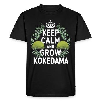 Kokedama Moss Ball Plants Japanese Gardening - Men's Premium Organic T-Shirt - black - Front - Nico (187cm)
