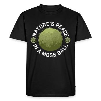 Kokedama Moss Ball Plants Japanese Gardening - Men's Premium Organic T-Shirt - black - Front - Nico (187cm)