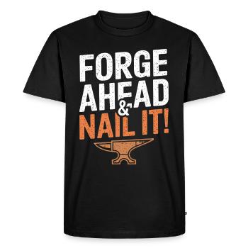 Farrier Horse Hoof Care Specialist Horseshoe - Men's Premium Organic T-Shirt - black - Front - Nico (187cm)