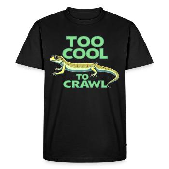 Scinque Reptile Amoureux Exotique Lézard Fièvre catarrhale ovine - T-shirt Premium bio Homme - noir - Devant - Nico (187cm)