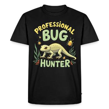 Scinque Reptile Amoureux Exotique Lézard Fièvre catarrhale ovine - T-shirt Premium bio Homme - noir - Devant - Nico (187cm)