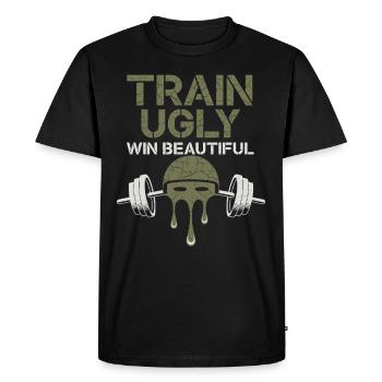 Functional Fitness Tactical Strength Military - Men's Premium Organic T-Shirt - black - Front - Nico (187cm)
