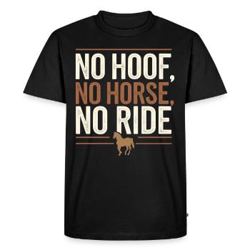 Maréchal-ferrant Cheval Spécialiste des soins des sabots Fer à cheval - T-shirt Premium bio Homme - noir - Devant - Nico (187cm)