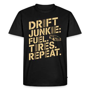 Drift automobile, course automobile, drift automobile - T-shirt Premium bio Homme - noir - Devant - Nico (187cm)