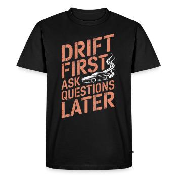 Drift automobile, course automobile, drift automobile - T-shirt Premium bio Homme - noir - Devant - Nico (187cm)
