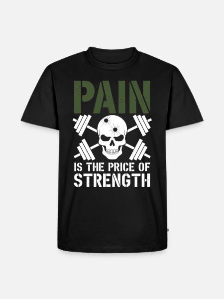 Functional Fitness Tactical Strength Military - Men's Premium Organic T-Shirt - black