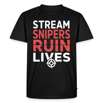 Gaming Streamer Streaming en direct Gamer Content - T-shirt Premium bio Homme - noir - Devant - Nico (187cm)