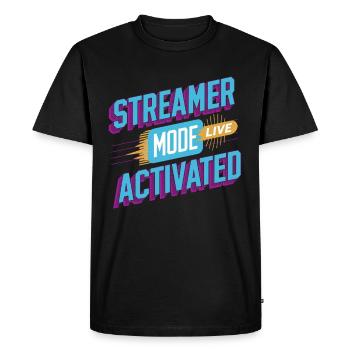 Gaming Streamer Streaming en direct Gamer Content - T-shirt Premium bio Homme - noir - Devant - Nico (187cm)
