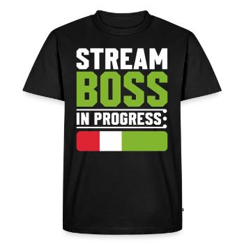 Gaming Streamer Streaming en direct Gamer Content - T-shirt Premium bio Homme - noir - Devant - Nico (187cm)