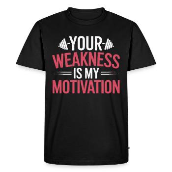 Weightlifter -coach -strength trainer powerlifting - Men's Premium Organic T-Shirt - black - Front - Nico (187cm)