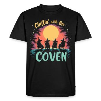 Summer Witches Beach Witch Aesthetic Sun Magic - Men's Premium Organic T-Shirt - black - Front - Nico (187cm)