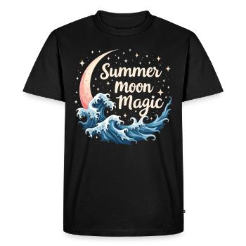 Summer Witches Beach Witch Aesthetic Sun Magic - Men's Premium Organic T-Shirt - black - Front - Nico (187cm)