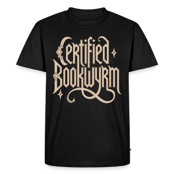 Lecteur de livres fantastiques Amateur d’histoires magiques - T-shirt Premium bio Homme - noir - Devant - Nico (187cm)