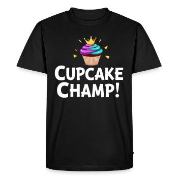 Candidat Junior en Boulangerie Jeune Chef Boulangerie - T-shirt Premium bio Homme - noir - Devant - Nico (187cm)