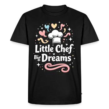 Candidat Junior en Boulangerie Jeune Chef Boulangerie - T-shirt Premium bio Homme - noir - Devant - Nico (187cm)