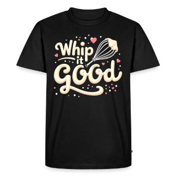 Candidat Junior en Boulangerie Jeune Chef Boulangerie - T-shirt Premium bio Homme - noir - Devant - Nico (187cm)