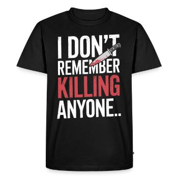 Murder Mystery Dinner Outfit, Party, Crime Scene - Men's Premium Organic T-Shirt - black - Front - Nico (187cm)