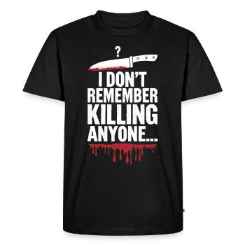 Murder Mystery Dinner Outfit, Party, Crime Scene - Men's Premium Organic T-Shirt - black - Front - Nico (187cm)