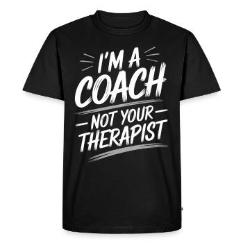 Weightlifter -coach -strength trainer powerlifting - Men's Premium Organic T-Shirt - black - Front - Nico (187cm)