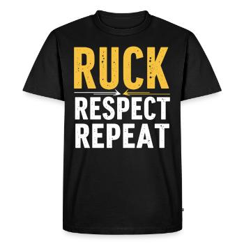 Women Rugby Player Female Fan Fan With - Men's Premium Organic T-Shirt - black - Front - Nico (187cm)