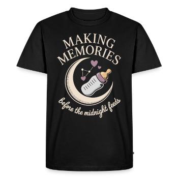 Babymoon Trip outfit - Men's Premium Organic T-Shirt - black - Front - Nico (187cm)