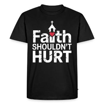 Survivants d’anciennes communautés religieuses - T-shirt Premium bio Homme - noir - Devant - Nico (187cm)