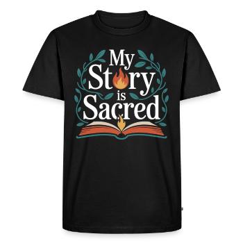 Survivants d’anciennes communautés religieuses - T-shirt Premium bio Homme - noir - Devant - Nico (187cm)