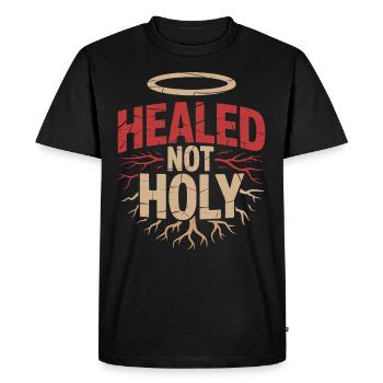 Survivants d’anciennes communautés religieuses - T-shirt Premium bio Homme - noir - Devant - Nico (187cm)