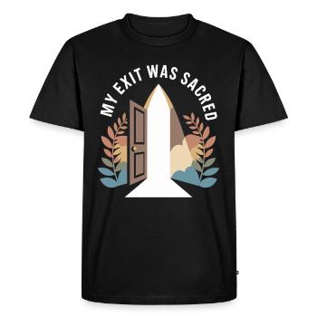 Survivants d’anciennes communautés religieuses - T-shirt Premium bio Homme - noir - Devant - Nico (187cm)