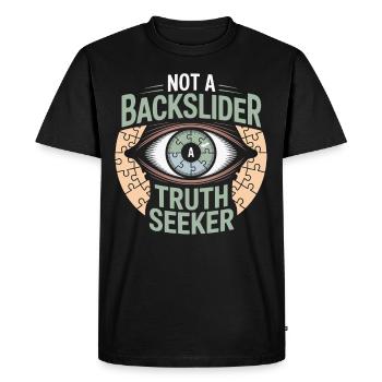 Survivants d’anciennes communautés religieuses - T-shirt Premium bio Homme - noir - Devant - Nico (187cm)