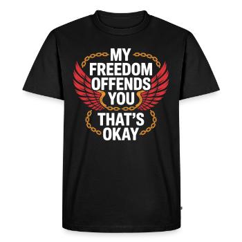 Survivants d’anciennes communautés religieuses - T-shirt Premium bio Homme - noir - Devant - Nico (187cm)