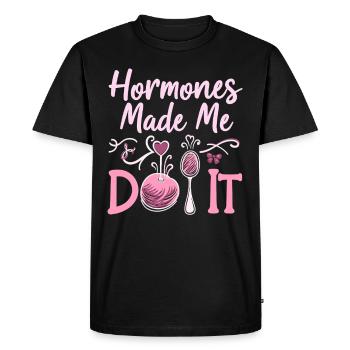 Envie de grossesse drôle - T-shirt Premium bio Homme - noir - Devant - Nico (187cm)