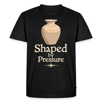 Poterie classe argile artiste céramique atelier roue - T-shirt Premium bio Homme - noir - Devant - Nico (187cm)