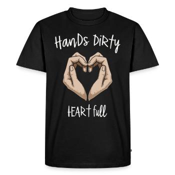 Poterie classe argile artiste céramique atelier roue - T-shirt Premium bio Homme - noir - Devant - Nico (187cm)