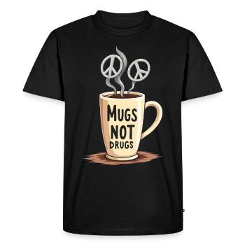 Poterie classe argile artiste céramique atelier roue - T-shirt Premium bio Homme - noir - Devant - Nico (187cm)
