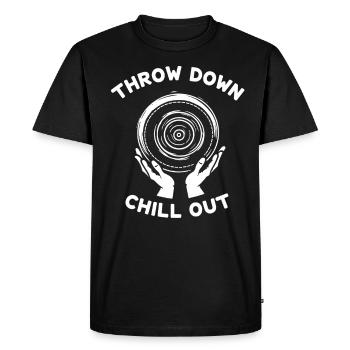 Poterie classe argile artiste céramique atelier roue - T-shirt Premium bio Homme - noir - Devant - Nico (187cm)