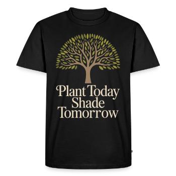 Arbor Day Tree Plant Nature Lover Eco Green - Men's Premium Organic T-Shirt - black - Front - Nico (187cm)