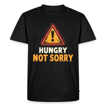 Quand On a faim T-shirt Humour Humour Nourriture - T-shirt Premium bio Homme - noir - Devant - Nico (187cm)