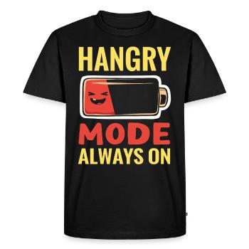 Quand On a faim T-shirt Humour Humour Nourriture - T-shirt Premium bio Homme - noir - Devant - Nico (187cm)